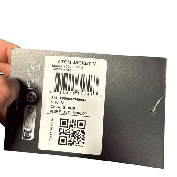 Arc'teryx Black Atom LT Light Jacket S - Picture 6 of 9